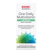 GNC Women's 50-Plus One Daily Multivitamin, 60 Tablets, Multivitamin and Multimineral Support for Women 50+