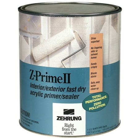 Zehrung 10404 Quart Z-Prime Ii Int/Extr Fast Dry Acrylic Primer/Sealer