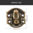 thumbnail image 2 of HAMPPLIES 10Set Box Hinges and Latches Golden Steel for Shop Use box clasp latch, 2 of 5