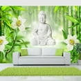 thumbnail image 1 of Tiptophomedecor Zen Wallpaper Wall Mural - Buddha And Nature, 1 of 3