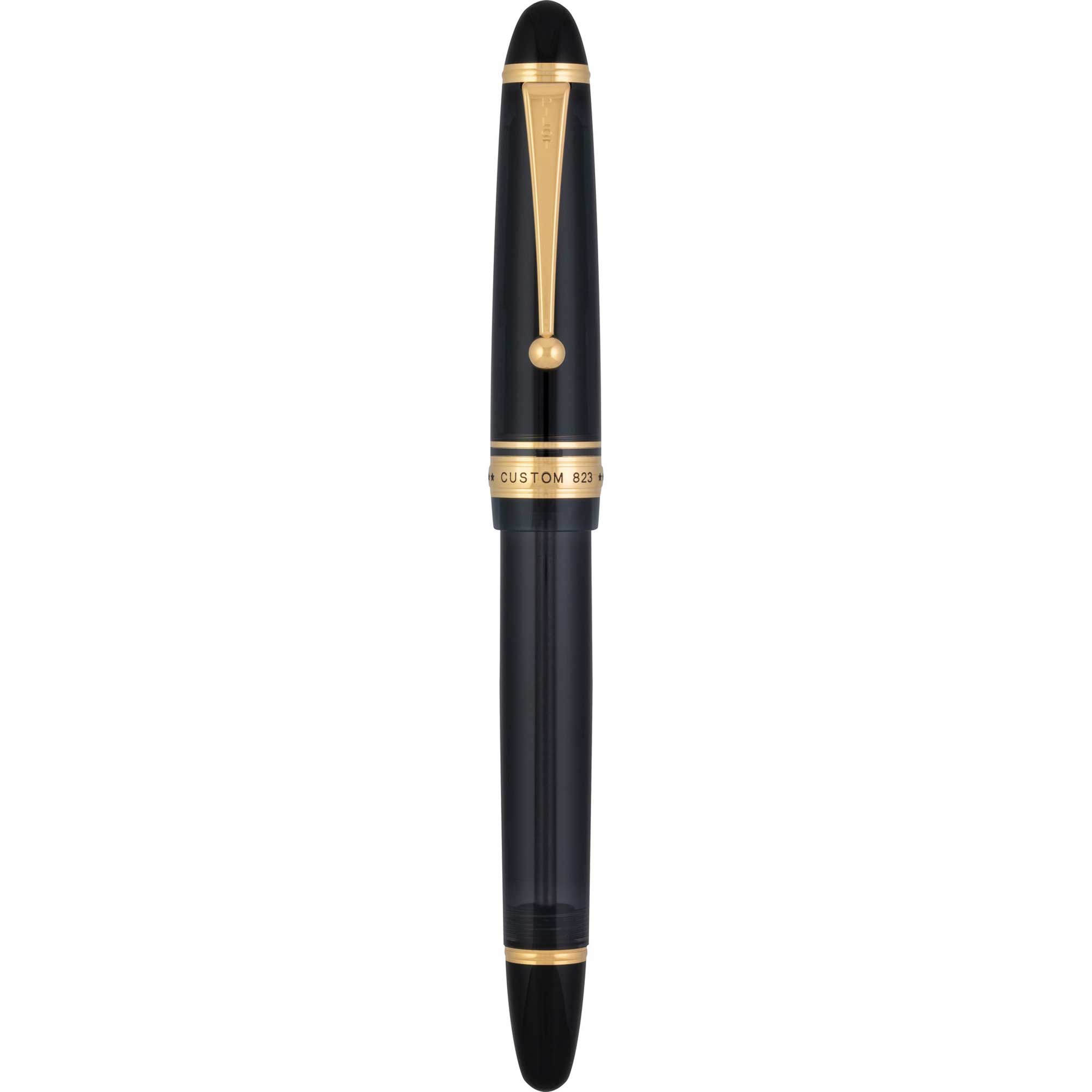 Pilot 60490 Custom 823 Smoke Black Fountain Pen Gift Set, Broad