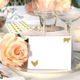 thumbnail image 5 of EcoNesxp Wedding Menu Stickers UrbanMingle Fish Chicken Cat Place Cards Black, 5 of 5