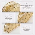 thumbnail image 3 of 15 * 4 * 8 cm, (dorado) 1 paquete de servilletero de metal, servilletero de pie dorado, servilletero adecuado para el hogar, mesa, fiesta, boda, picnic JM MX-0140285FYD, 3 of 5
