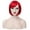 Red, variant on BERON Blonde Bob Wig Short Straight Wig Blonde Wig with Bangs Blonde Wig Bob Women Girls Synthetic Wig Cosplay Party Daily Wear Wig