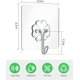 thumbnail image 2 of Adhesive Wall Hook,Adhesive Hook Pack 100,Adhesive Hooks, 2 of 5