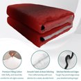 thumbnail image 4 of Twin XL Quilt Set 68''x98'', Dark Red Grey Black Ombre Lightweight Bedspread Coverlet Set with 2 Pillow Shams, Farmhouse Gradient Minimalist Breathable All Season Quilt Bedding for Dorm/Guest Room, 4 of 9