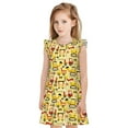 Zufioo Funny Construction Vehicles Girls Nightgowns Toddler Girl