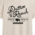 thumbnail image 3 of Yellowstone - Dutton Ranch Logo Scene - Women's Oversized T-Shirt, 3 of 6