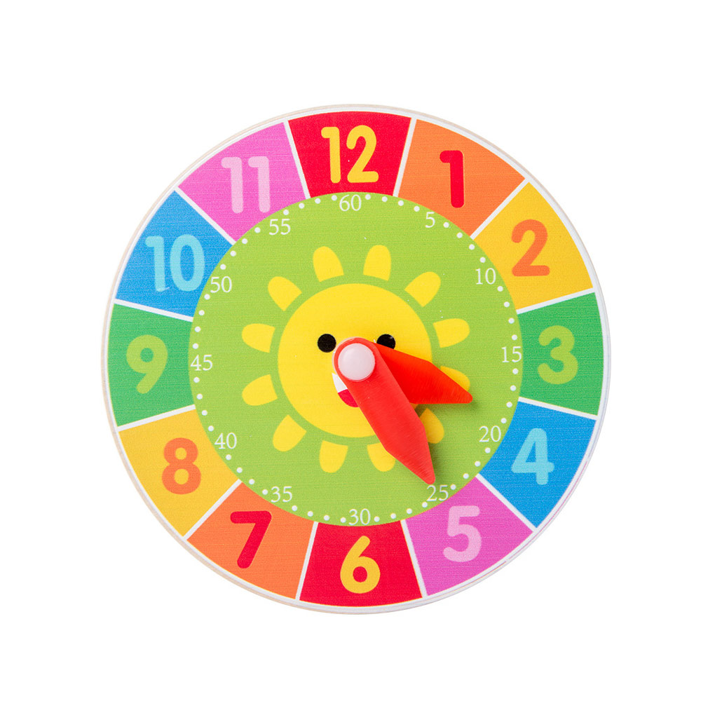 TureClos Toddlers Alarms Clock Toy Hour Second Cognition Clocks Toys Preschool Educational