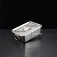 thumbnail image 4 of Dsseng1pc Grand Contenant de Rangement Alimentaire en Acier Inoxydable 304 à Grande Capacité avec Couvercle et Poignées - Conception Durable et Facile à Transporter pour la Cuisine à la Maison, la Préparation de Repas et l'Utilisation en Restaurant, 4 of 6