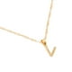 thumbnail image 2 of Dije Inicial Letra V Mini con Zirconia Chapa de Oro 18k Cadena Ametrinaa MPGD0019-V, 2 of 5