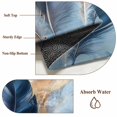 thumbnail image 5 of Gold Navy Feather Area Rugs 3x5 ft Oil Painting Simple Blue Style Abstract Washable Rug Non Slip Indoor Carpet Absorbent Floor Mat for Living Room Bedroom Dining Room, 5 of 9