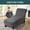 Gray, variant on ATJIA Velvet Armless Lounge Chaise Slipcover Stretch Chaise Couch Cover Furniture Cover Soft Sofa Slipcover