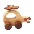 thumbnail image 4 of juguete de madera,Vehículos de madera de juguete para niños pequeños de 1 a 3 años que aprenden a gatear,Vehículos masticables Sonajero Juguete para bebé 1+ año,Juguete para Helicóptero, 4 of 8
