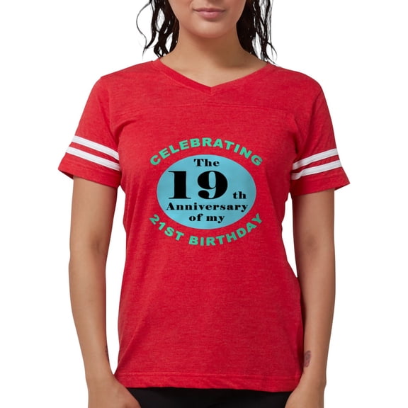 CafePress - 40Th Birthday Humor T Shirt - Womens Football Shirt