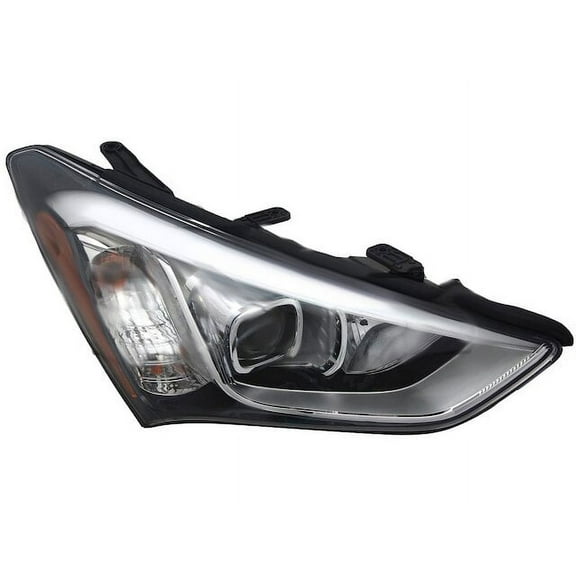 Right Headlight Assembly - Compatible with 2013 - 2016 Hyundai Santa Fe Sport Sport Utility 2014 2015