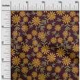thumbnail image 1 of oneOone Cotton Cambric Fabric Leaves & Floral Artistic Print Fabric by The Yard 56 Inch Wide, 1 of 4
