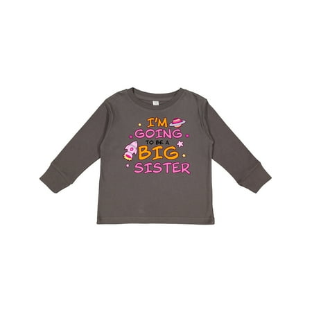 

Inktastic Space I m Going to Be a Big Sister Gift Toddler Toddler Girl Long Sleeve T-Shirt