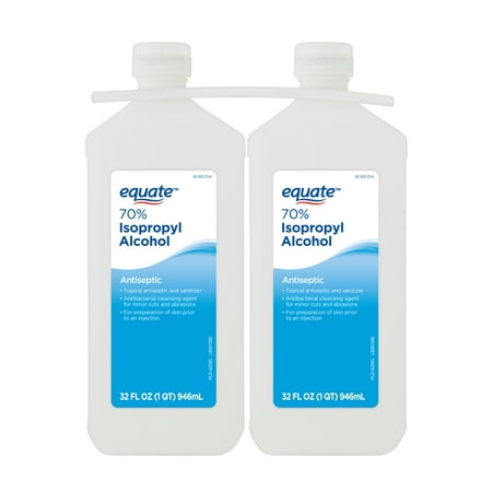 Equate 32oz 70% Isopropyl Alcohol Twin Pack