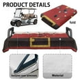 thumbnail image 6 of Yuyamidu Santa Claus Golf Cart Seat Cover for 2 Seats Colorful Lights Golf Cart Seat Blanket Small Items Fluffy Christmas Club Car Accessories, 6 of 8