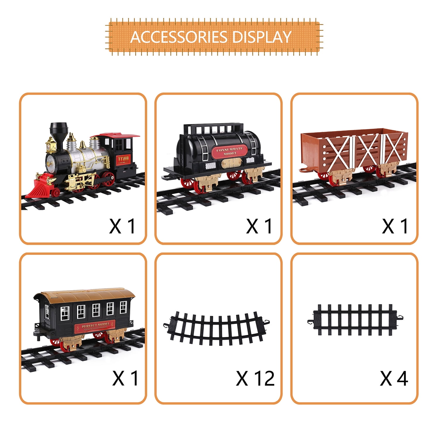 Details about   Mr Christmas Battery Op Mountable Train Track with Circling Train 