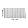 thumbnail image 3 of CHUANK 3 Pcs 24 Grid Color Box Travel Supplies Wet Palette Paint Mix White Plastic, 3 of 6