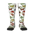 thumbnail image 1 of Wukai Multicolored Butterflies for Contrast Color Stockings, Sports Fitness Adult Long Socks, Unisex, 1 of 6