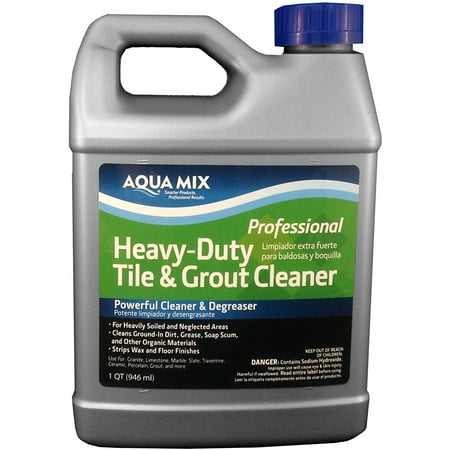 Heavy Duty Tile and Grout Cleaner - Quart, Powerful Cleaner & Degreaser..., By Aqua Mix Ship from US