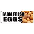 thumbnail image 1 of Farm Fresh Eggs Banner Sign Organic Range Free Milk Dairy Cheese Brown, 1 of 1