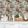 thumbnail image 6 of UMIGGEE Floral Peel and Stick Wallpaper Vintage Floral Contact Paper 17.7-in" x 118-in Textured Boho Floral Wallpaper, 6 of 8