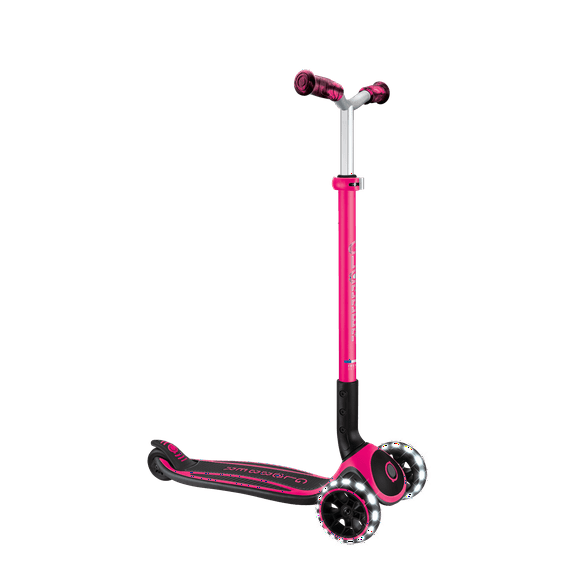 Globber Ace Lights Scooter - Fuchsia