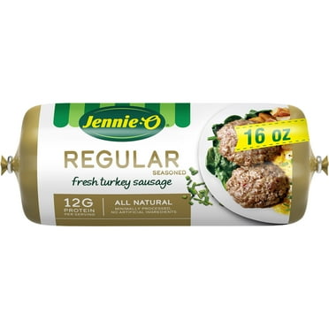 JENNIE-O Fresh Lean Ground Turkey Sausage, All-Natural, Minimally Processed, No Artificial Ingredients, Refrigerated, 1 lb Plastic Roll