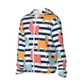thumbnail image 2 of Kll Colorful Llama Print Men'S Women’s Upf 50+ Sun Protection Outdoor Hoodie Jacket Long Sleeve Fishing Hiking Performance Shirt- Small, 2 of 8