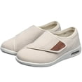 thumbnail image 1 of Zapatos ortopédicos para caminar para personas mayores, suaves y cómodos, con ajuste ancho y transpirables, con cierre de velcro, 1 of 4