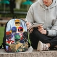 thumbnail image 6 of Power Rangers Backpack 17 Inch Shoulder Bag Sturdy Laptop Backpack Daypack for Men Women Travel School, 6 of 8