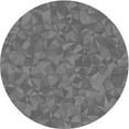 thumbnail image 1 of Ahgly Company Machine Washable Indoor Round Transitional Carbon Gray Area Rugs, 3' Round, 1 of 7