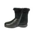 thumbnail image 3 of PEERAGE Bryn Women Extra Wide Width Leather Lace and Zip Mid Calf Boots, 3 of 6