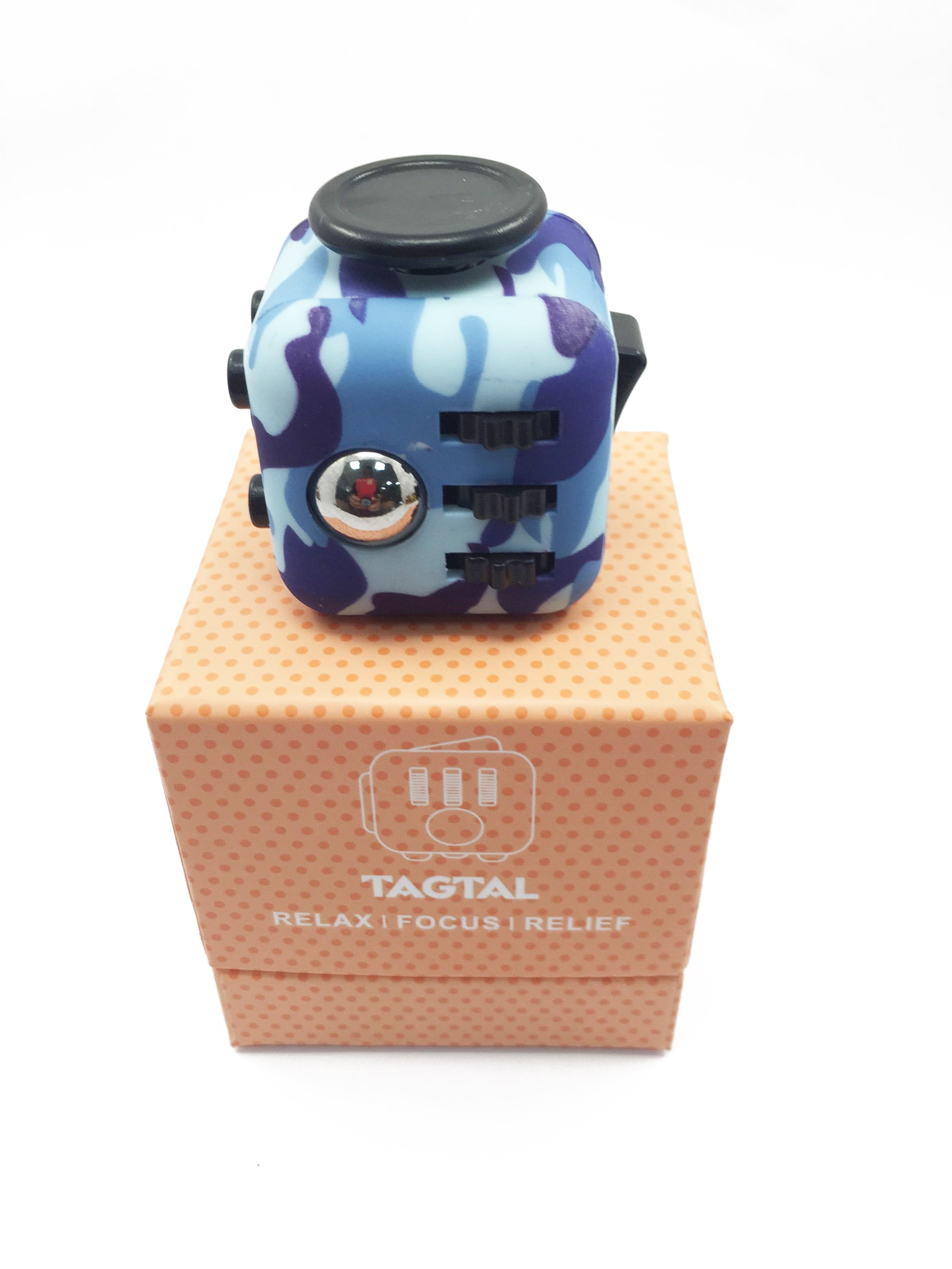 ital Fidget Cube Desk Toy Stress Anxiety Relief Focus Puzzle Adult Children Walmart Com Walmart Com