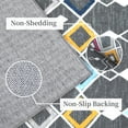 thumbnail image 5 of Hasoo 5' x 7' Boho Washable Vintage Rug for Living Room Low Pile Non-Slip Indoor Gray Carpet, 5 of 6
