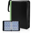 thumbnail image 1 of Waterproof 9 Pocket Trading Card Binder, Storage Book With 3 Rings, Expandable,720 Double Sided Pocket Album Compatible For Amiibo, Yugioh, Mtg And Ot, 1 of 1
