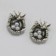 thumbnail image 4 of EeaseMX 20 colgantes de aleación con forma de nido de pájaro, accesorios para hacer joyas, para collares y pulseras (plata antigua), 4 of 7