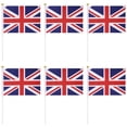 thumbnail image 1 of 50pcs Britain National Flags Handheld UK Flags Cheering British Flags Hand Waving Union Jack Flags, 1 of 8