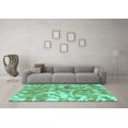 thumbnail image 3 of Ahgly Company Indoor Rectangle Abstract Turquoise Blue Modern Area Rugs, 5' x 8', 3 of 4