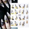 thumbnail image 3 of dianhelloya Nail Art Tools 1 Sheet Ultra-Thin Removable Self Adhesive Nail Sticker Marble Ink Blooming Abstract Manicure Sticker Nail Supplies, 3 of 8