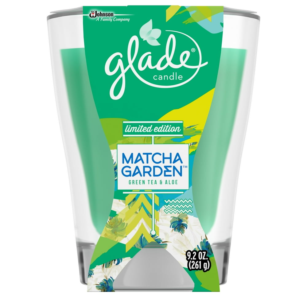 Glade Candle, Green Tea & Aloe, 9.2 oz.