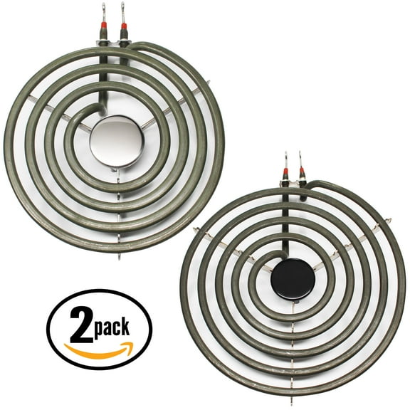 2-Pack Replacement Tappan 73-3951-01 8 inch 5 Turns & 6 inch 4 Turns Surface Burner Elements - Compatible Tappan 316442301 & 316439801 Heating Element for Range, Stove & Cooktop