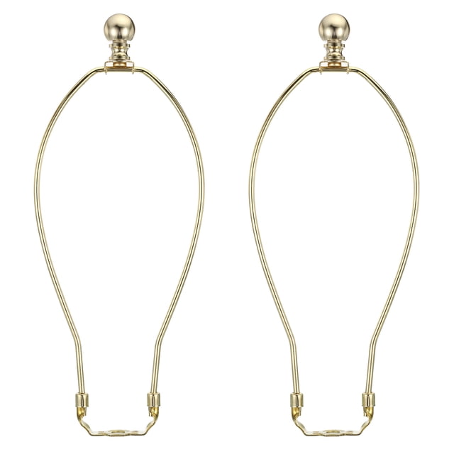Kit de arpa de lámpara Uxcell de 11.5 pulgadas con soporte de pantalla de lámpara dorado 2 juegos