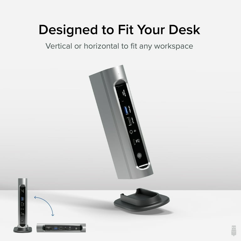 Plugable 16-in-1 Thunderbolt 4 Dock with 100W Charging, 4K Quad