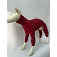 thumbnail image 4 of Zhuge Dog Winter Warm Snowsuit, High Collar Full-Body Comfort Sweater Outdoor Wear, Red, XL, 4 of 5