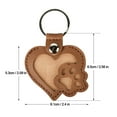 thumbnail image 3 of Pet Memorial Keychain for Hair Keepsake Print Shape Lover Cat Dog Remembrance Jewelry, 3 of 3